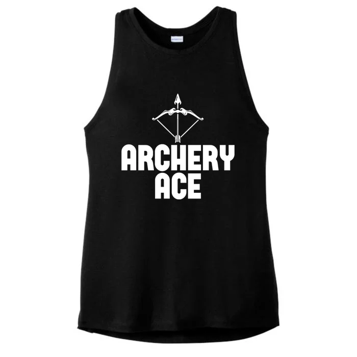 Archery Ace Gift Bow Arrow Club Competition Archery Gift Ladies Tri-Blend Wicking Tank