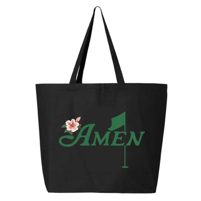 Amen Azalea Golf Masters Floral Golfing Enthusiast 25L Jumbo Tote