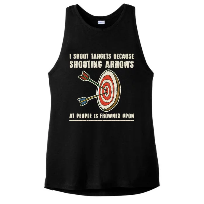 Archery Archer Gift Funny Bow Bow Archer Funny Gift Ladies Tri-Blend Wicking Tank