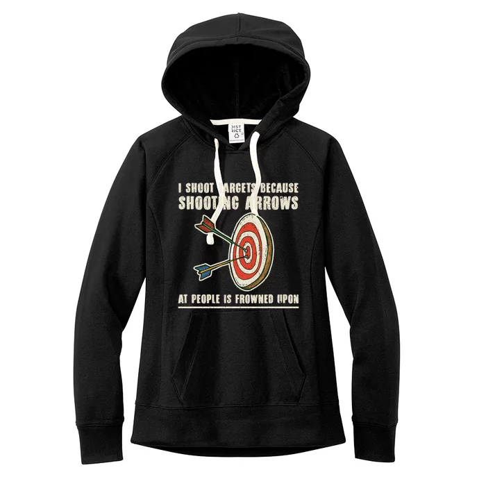 Archery Archer Gift Funny Bow Bow Archer Funny Gift Women's Fleece Hoodie