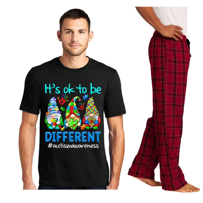 Autism Awareness Gnomes Its Ok To Be Different Shirt Pajama Set