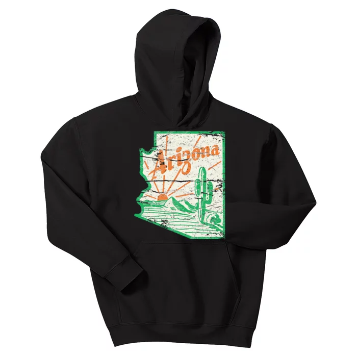 AZ Arizona Grand Canyon Cactus State Outdoors Activity Tee Kids Hoodie