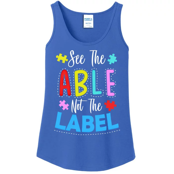 Autism Awareness Gift Autism Gift Disability Support Sped Gift Ladies Essential Tank