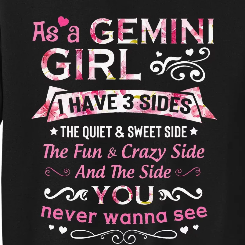 As A Gemini I Have 3 Sides The Quiet And Sweet Side Sweatshirt