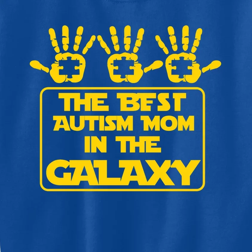 Autism Awareness Gift For Best In The Galaxy Autism Mom Funny Gift Kids Sweatshirt