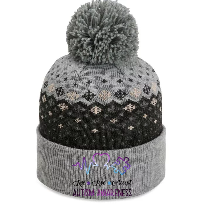 Autism Awareness Galaxy The Baniff Cuffed Pom Beanie