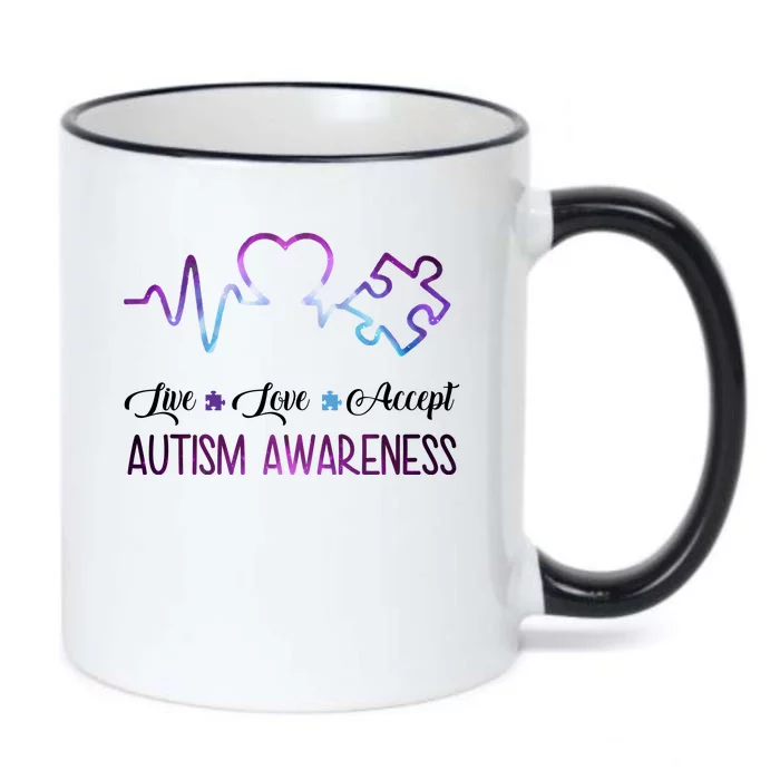 Autism Awareness Galaxy Black Color Changing Mug