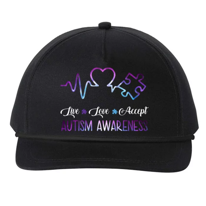 Autism Awareness Galaxy Snapback Five-Panel Rope Hat