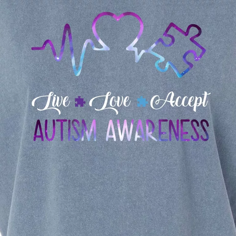 Autism Awareness Galaxy Garment-Dyed Women's Muscle Tee