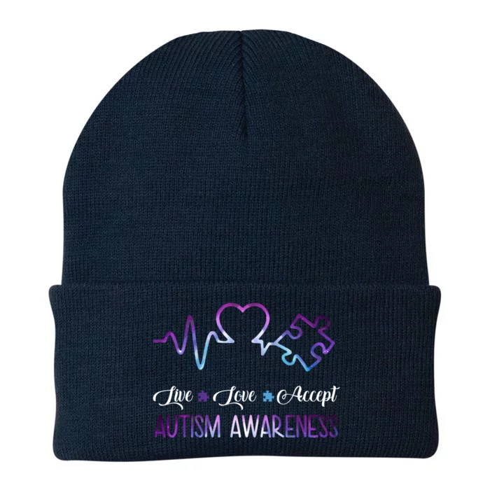 Autism Awareness Galaxy Knit Cap Winter Beanie