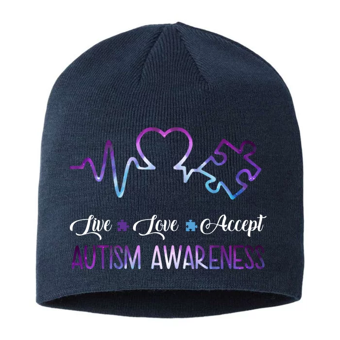 Autism Awareness Galaxy 8 1/2in Sustainable Knit Beanie