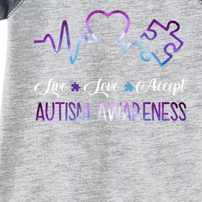 Autism Awareness Galaxy Infant Baby Jersey Bodysuit