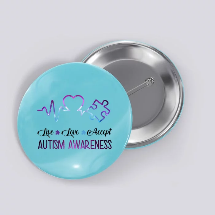 Autism Awareness Galaxy Button