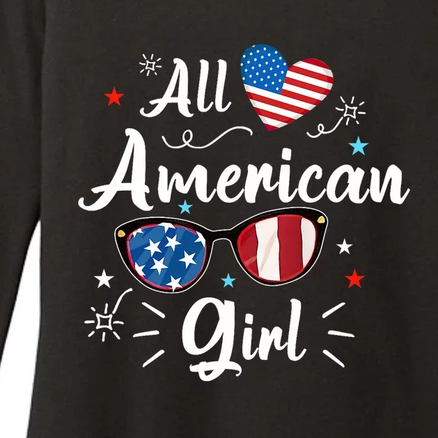 All American Girl Independence Day Womens CVC Long Sleeve Shirt