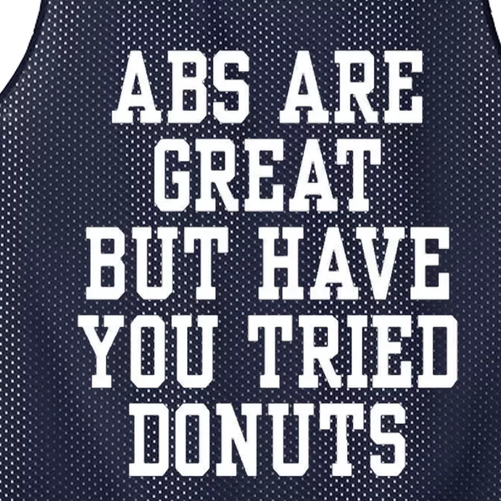 Abs Are Great But Have You Tried Donuts Mesh Reversible Basketball Jersey Tank