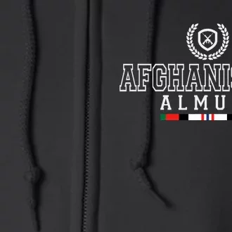 Afghanistan Alumni Gwot Oef Veteran Full Zip Hoodie