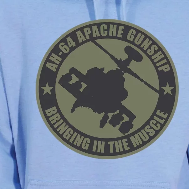 Ah64 Apache Great Gift Bringing In The Muscle Unisex Surf Hoodie