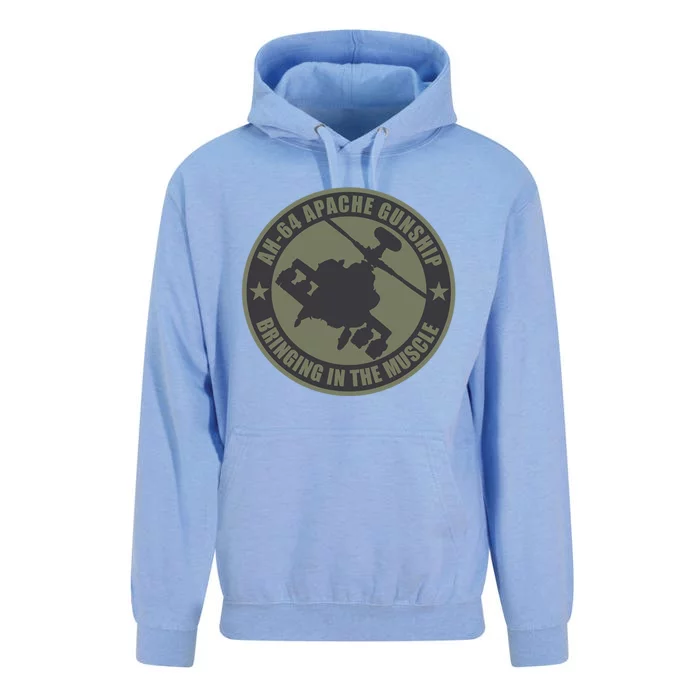 Ah64 Apache Great Gift Bringing In The Muscle Unisex Surf Hoodie