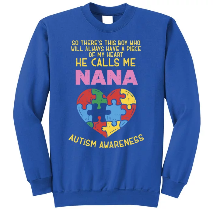 Autism Awareness Gift Piece My Heart Nana Gift Great Gift Sweatshirt