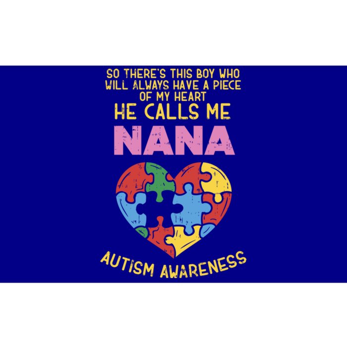 Autism Awareness Gift Piece My Heart Nana Gift Great Gift Bumper Sticker