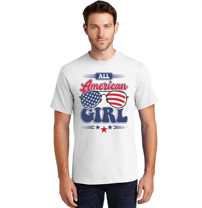 All American Girl 4th Of July Family Matching Tall T-Shirt