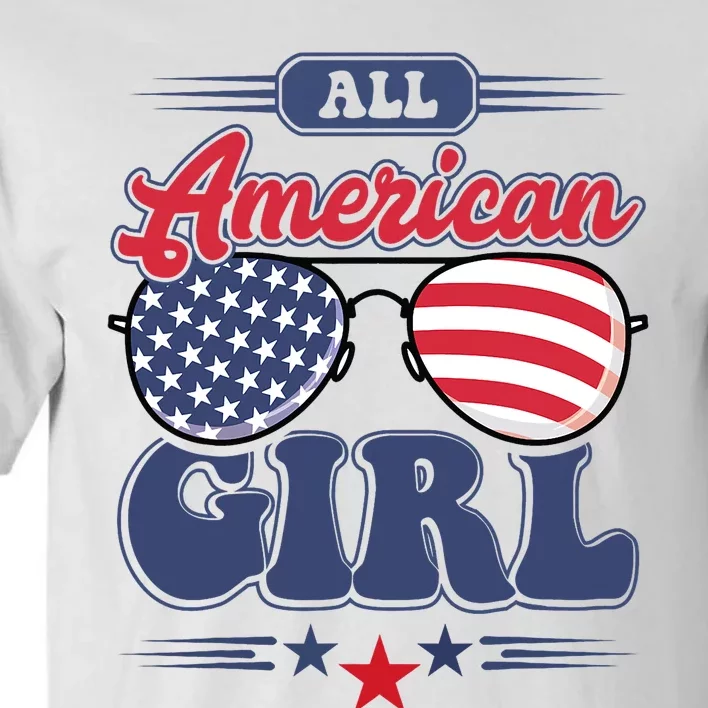 All American Girl 4th Of July Family Matching Tall T-Shirt