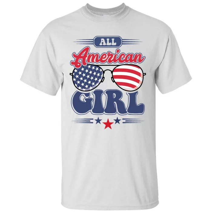 All American Girl 4th Of July Family Matching Tall T-Shirt