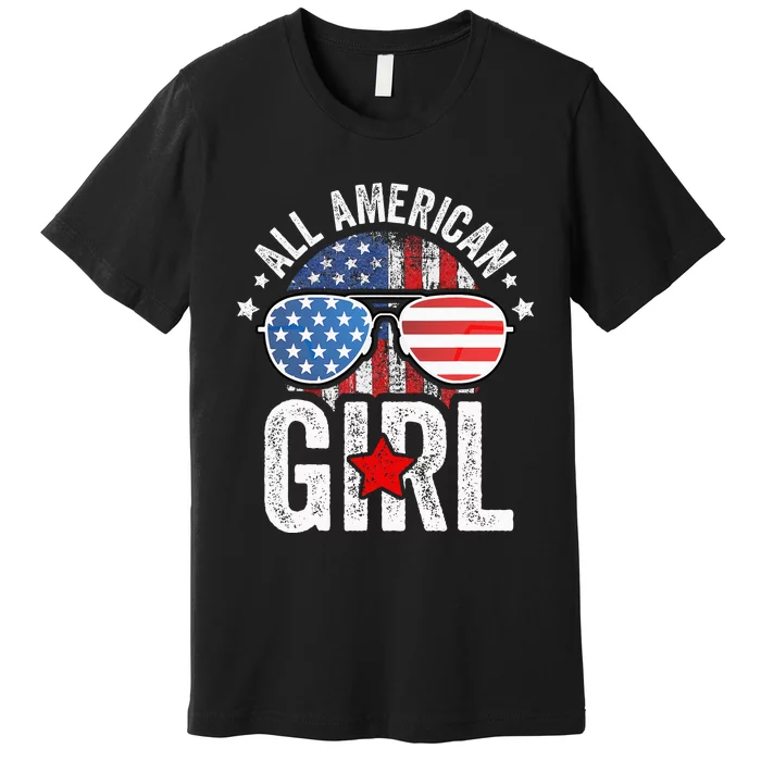 All American Girl 4th Of Daughter Premium T-Shirt