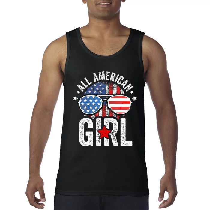 All American Girl 4th Of Daughter Tank Top