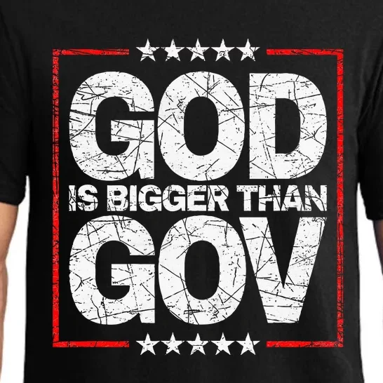 Antiwoke Antigovernment God Bigger Than Gov Pajama Set