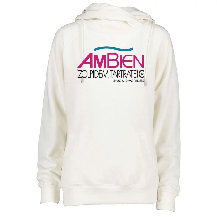 Ambien Ash Gray Womens Funnel Neck Pullover Hood