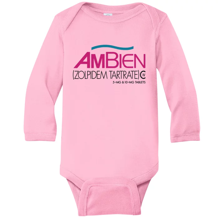 Ambien Ash Gray Baby Long Sleeve Bodysuit