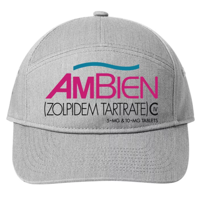 Ambien Ash Gray 7-Panel Snapback Hat