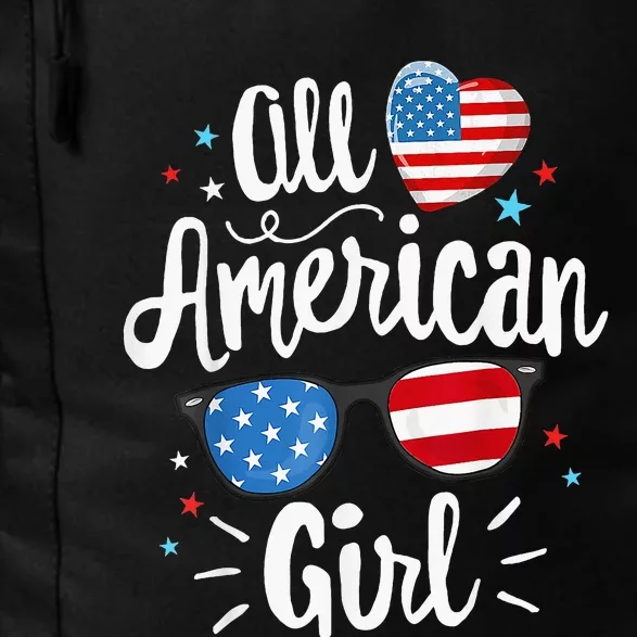 All American Girl Women American Flag 4th Of July Patriotic Daily Commute Backpack