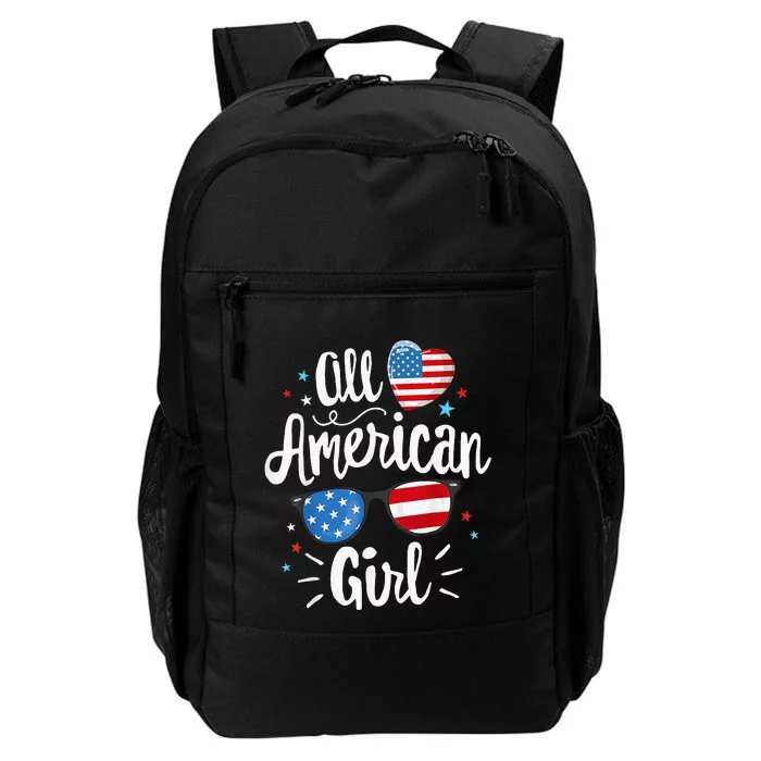 All American Girl Women American Flag 4th Of July Patriotic Daily Commute Backpack