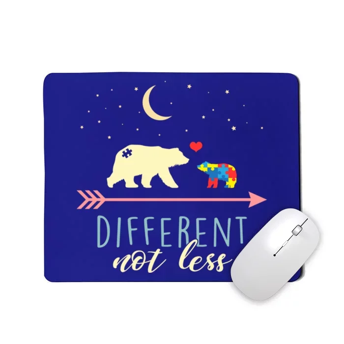 Autism Awareness Gift Mama Bear Different Not Less Gift Mousepad