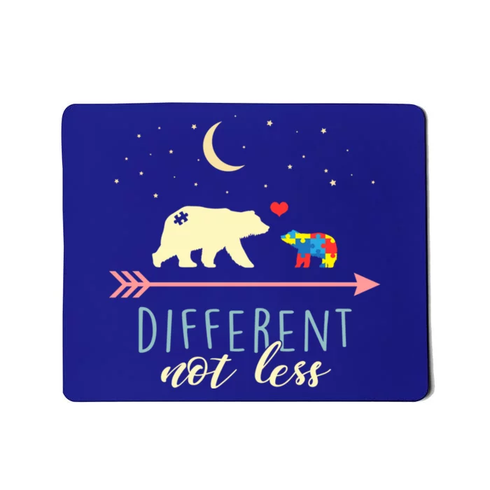 Autism Awareness Gift Mama Bear Different Not Less Gift Mousepad