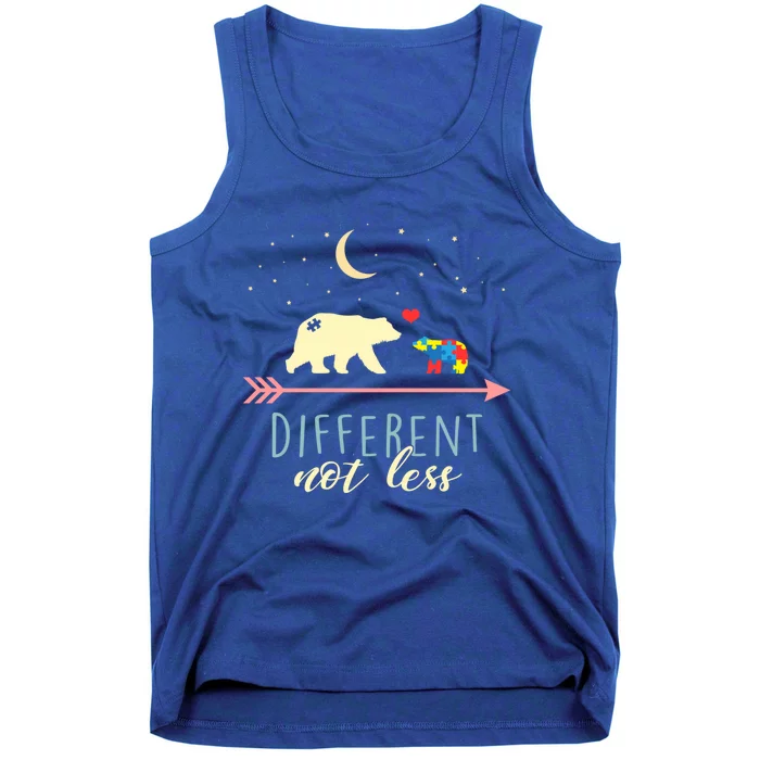 Autism Awareness Gift Mama Bear Different Not Less Gift Tank Top