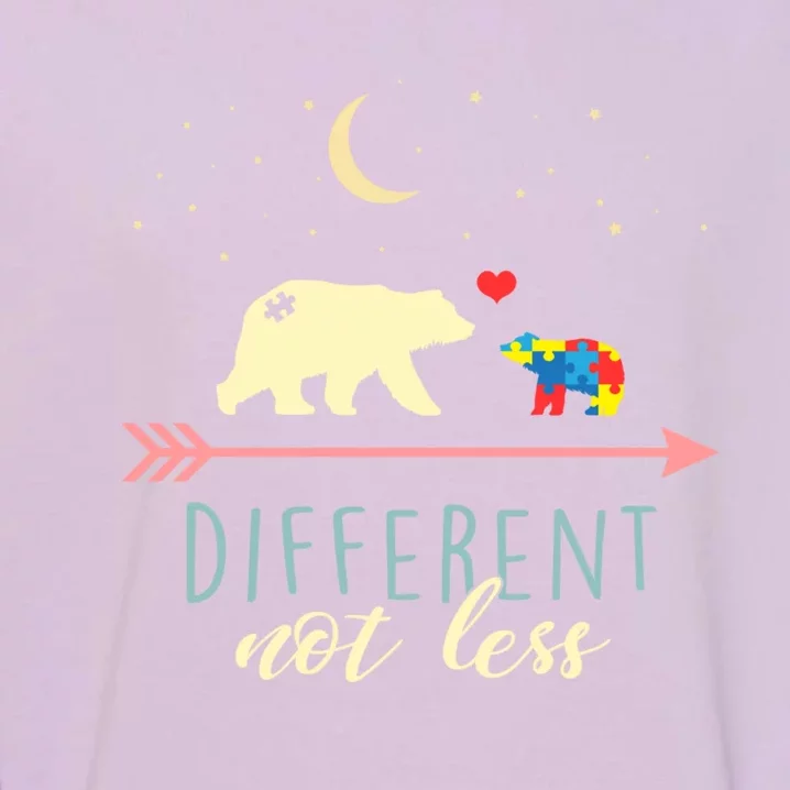 Autism Awareness Gift Mama Bear Different Not Less Gift Garment-Dyed Sweatshirt