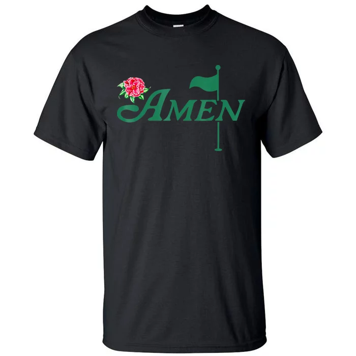 Amen Azalea Golf Masters Floral Golfing Enthusiast Design Tall T-Shirt