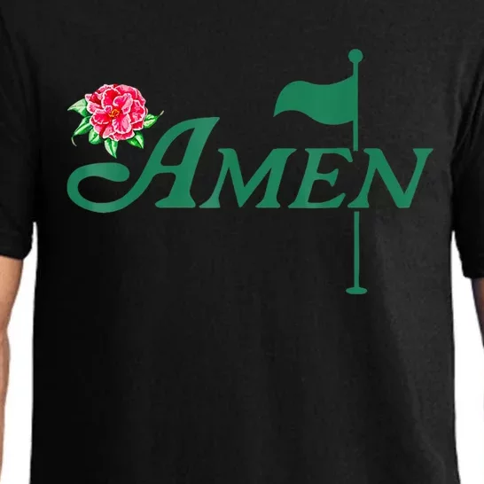 Amen Azalea Golf Masters Floral Golfing Enthusiast Design Pajama Set