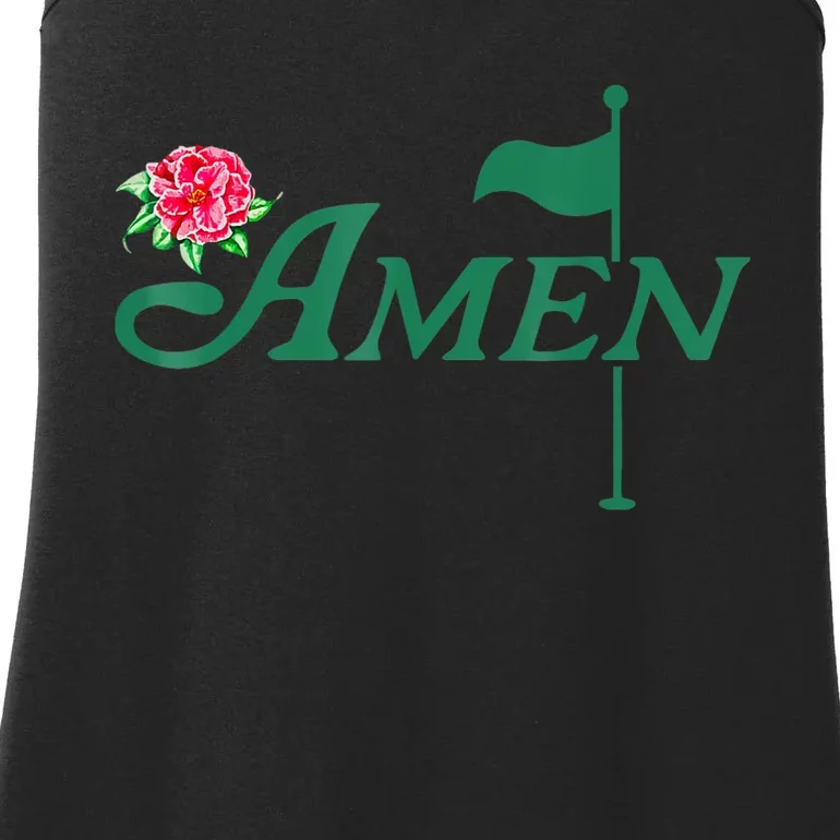 Amen Azalea Golf Masters Floral Golfing Enthusiast Design Ladies Essential Tank