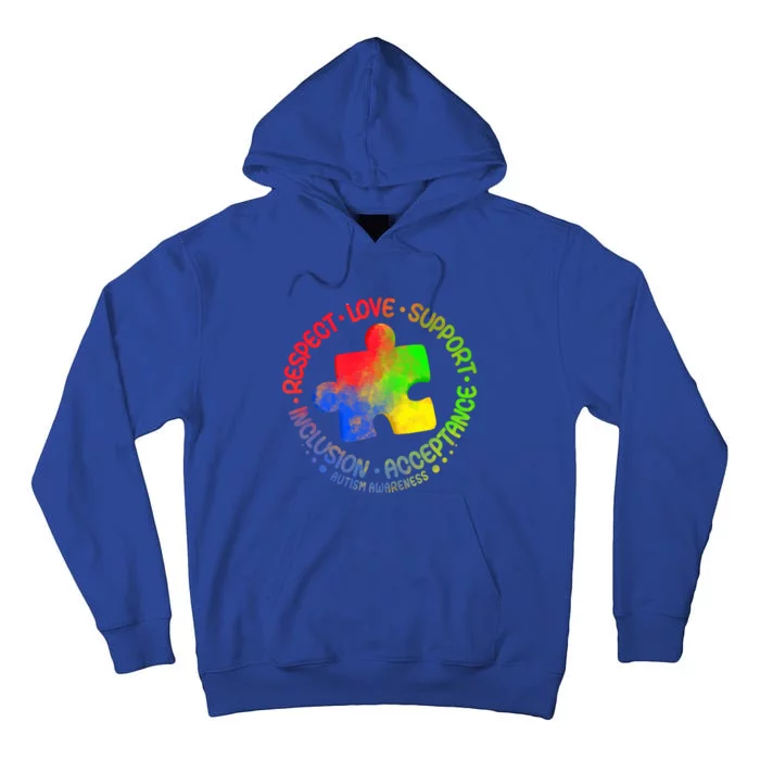 Autism Awareness Great Gift Respect Love Support Autism Cool Gift Tall Hoodie