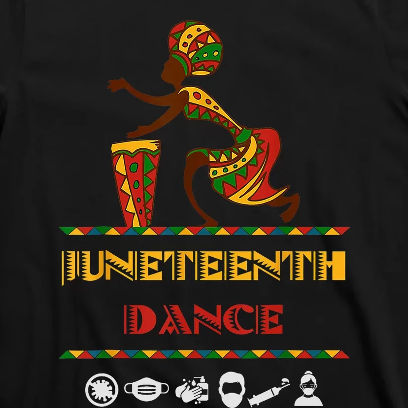 American African Girl Dance Juneteenth Drum T-Shirt