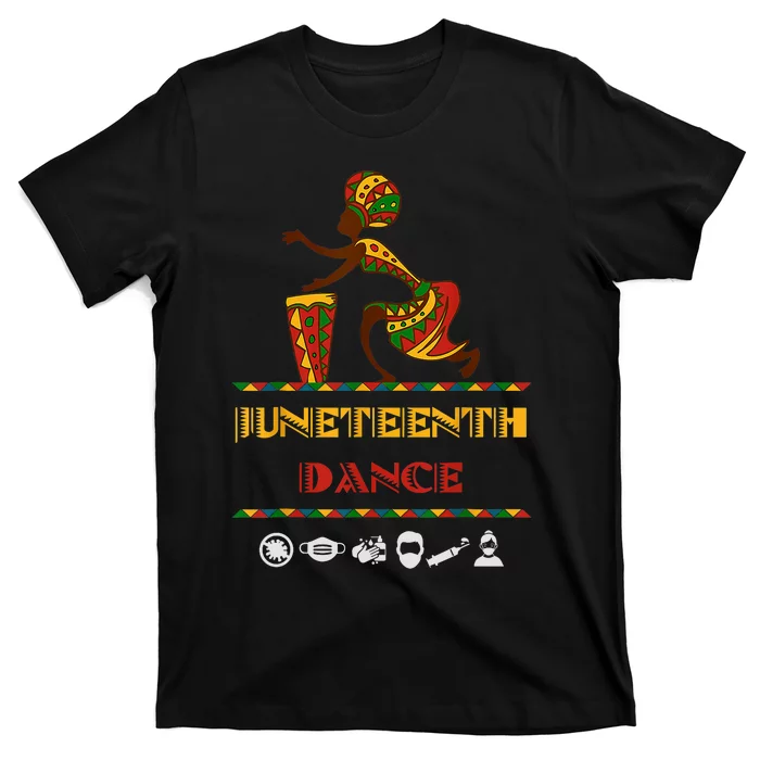 American African Girl Dance Juneteenth Drum T-Shirt