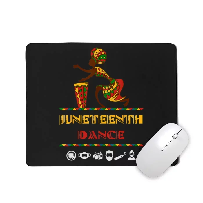 American African Girl Dance Juneteenth Drum Mousepad