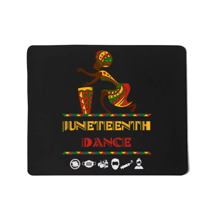 American African Girl Dance Juneteenth Drum Mousepad