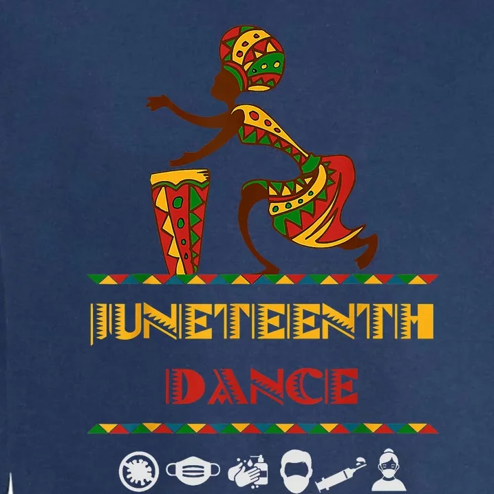 American African Girl Dance Juneteenth Drum Garment-Dyed Sweatshirt