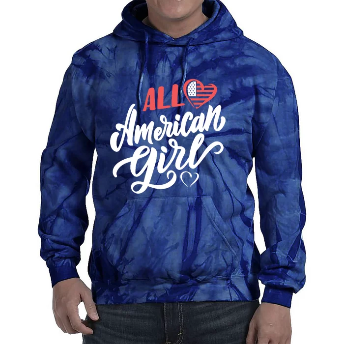 All American Girl | 4th Of July Family Outfits Tie Dye Hoodie