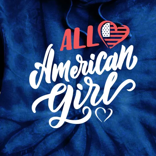 All American Girl | 4th Of July Family Outfits Tie Dye Hoodie